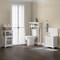Alaterre Furniture Derby 3-Piece Bathroom Set with Over Toilet Open Storage Shelf, Hamper, and Floor Cabinet ANDE7378WH - alternate 4